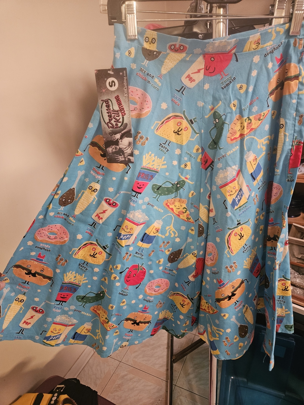 Retro Flared Skirt Novelty 1950s Pinup